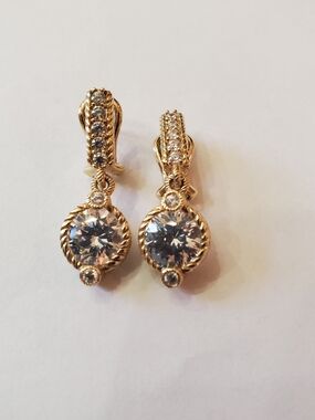 Judith Ripka Diamonique Drop Earrings